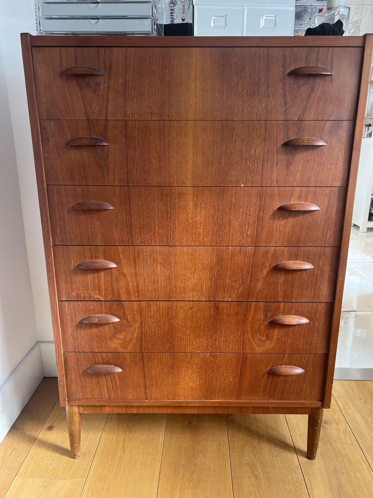 Mid Century 1960s Teak Tallboy photo for sale