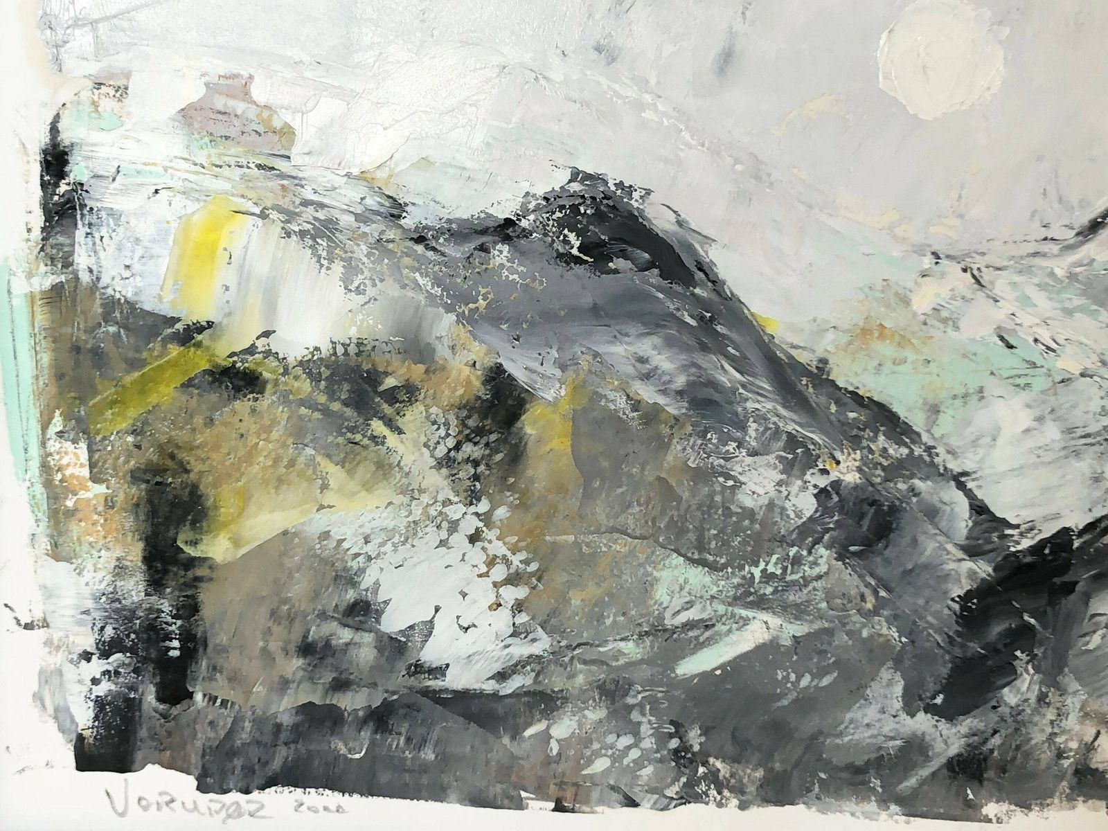Bent Wedel Original 2002 Abstract Landscape Painting From Denmark With Motive From Vorupør photo 181.0
