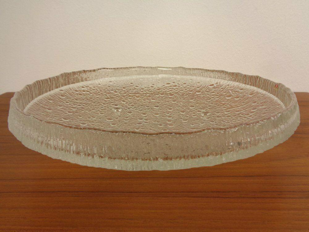Large Glass Bowl By Tapio Wirkkala For Iittala, Finland, 1960s photo vinterior