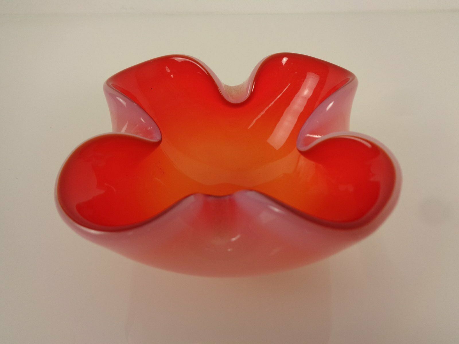 Sommerso Murano Glass Ashtray, Italy, 1960s photo for sale
