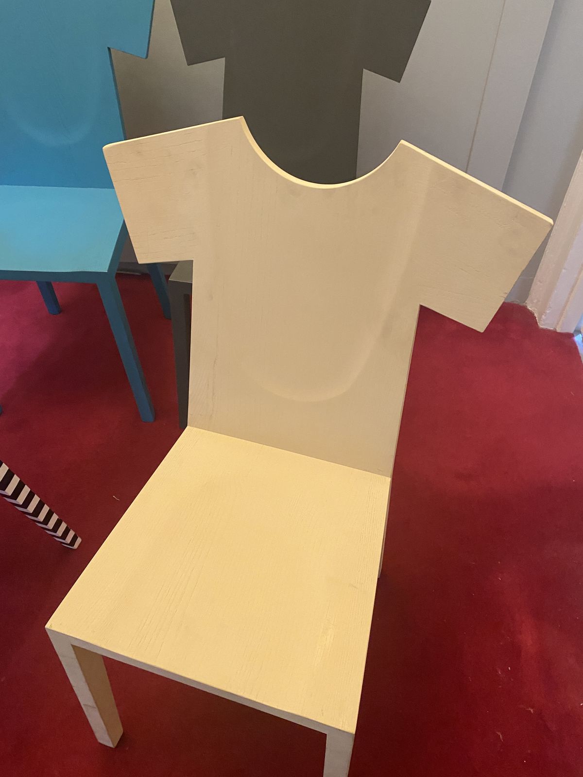 Mogg T Chairs 3 Coloured And 1 Striped   4 Sold Together photo furniture