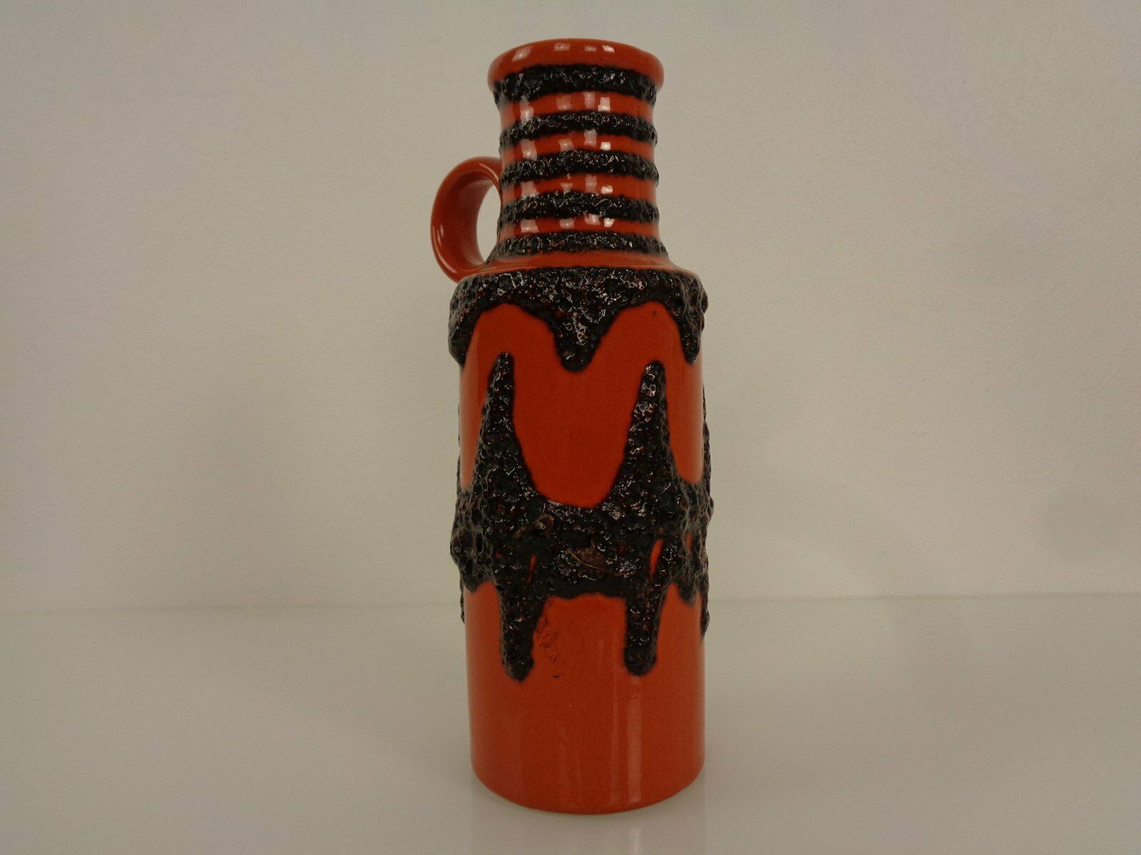 Large Glazed Lava Ceramic 401 28 Vase From Scheurich, 1970s photo 240.0