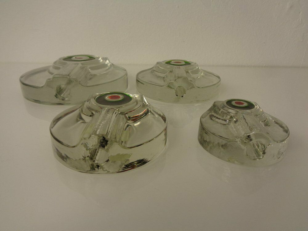photo vinterior Pop Art Glass Vases By H. Düsterhaus For Walther, Germany, 1960s, Set Of 4