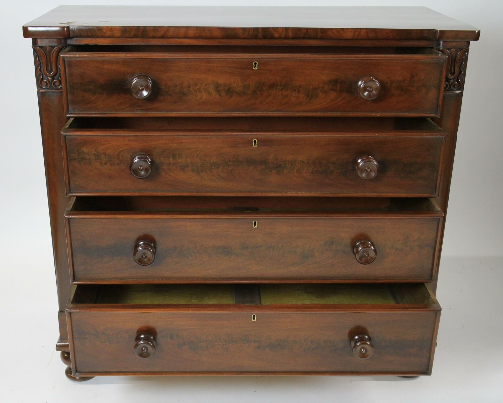 William 1v Period  Mahogany 4 Drawer Chest photo for sale