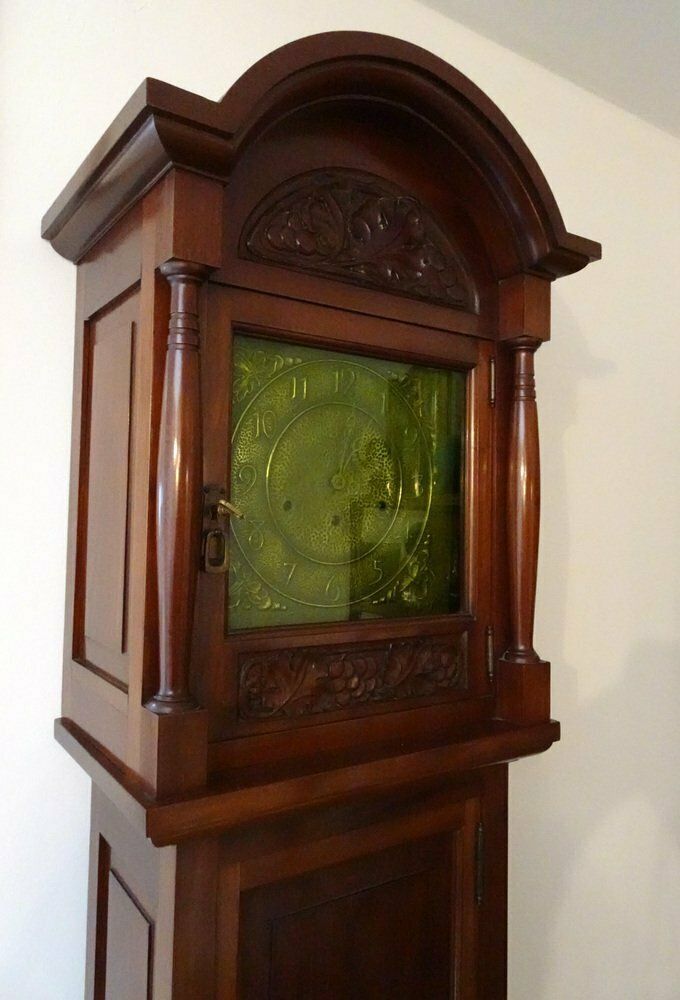 photo vintage Art Deco Nouveau Longcase Clock From Kienzle International, Germany, 1920s
