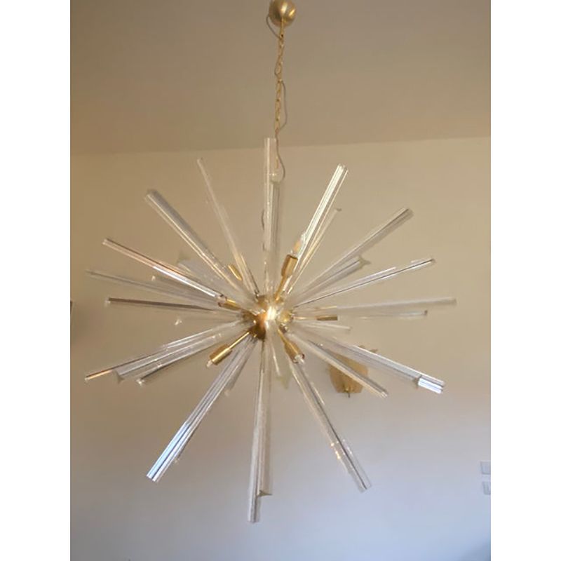 Sputnik Chandelier In Murano Glass Style From Italy photo Lighting