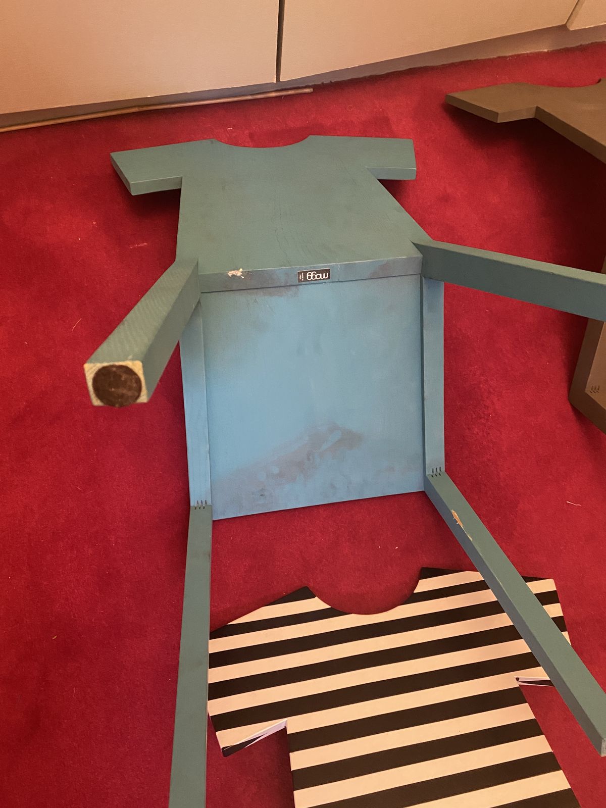 photo furniture Mogg T Chairs 3 Coloured And 1 Striped   4 Sold Together