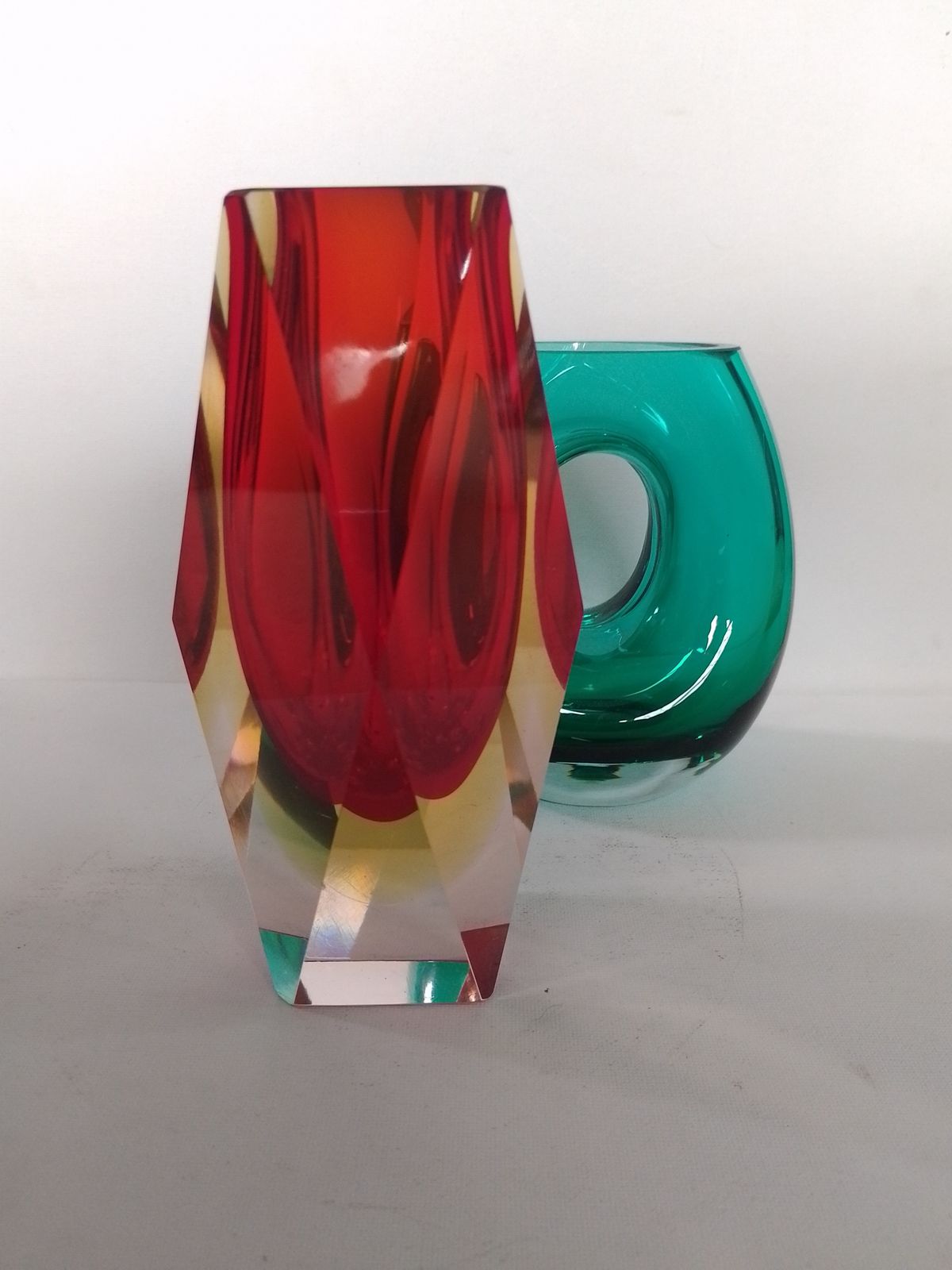 photo furniture Murano Sommerso Vase By Seguso Designed By Flavio Poli