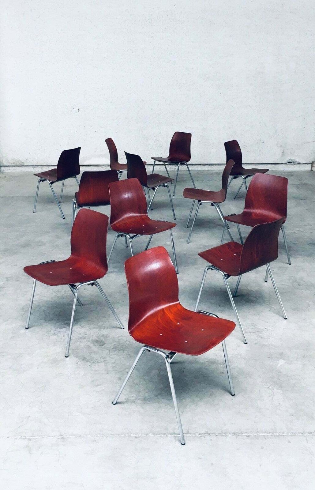 Mid Century Design Stapelstoelen Van Elmar Flötotto Voor Pagholz, Jaren 1960, Duitsland