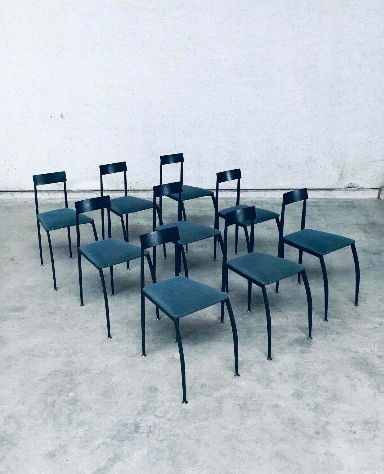 Postmodern Design "Lolly" Eetkamerstoelen Van Fly Line, Italië, Jaren 1980 photo Meubels