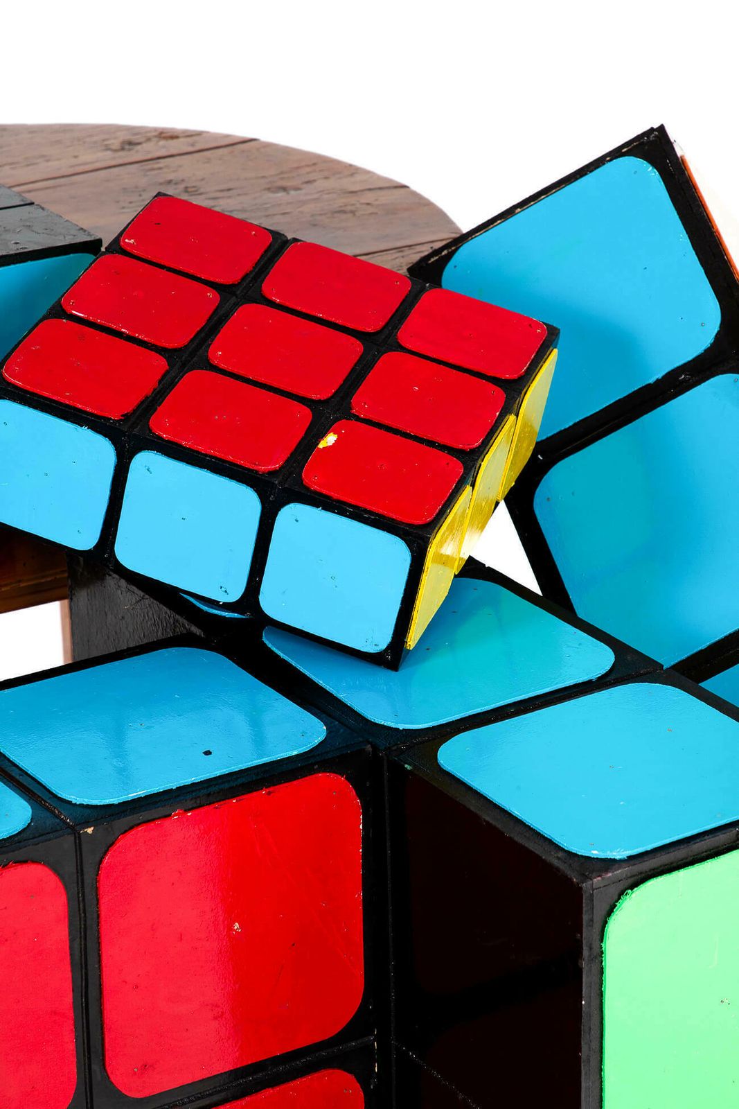 photo furniture Large Rubik’s Cube Shop Display