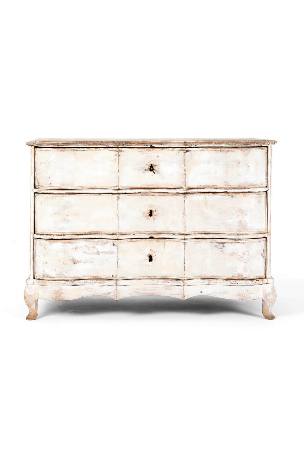 18th Century Gustavian Serpentine Chest