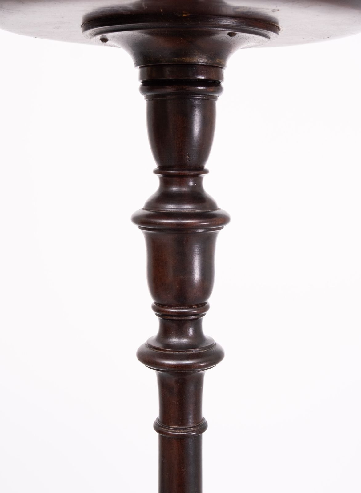 19th Century Mahogany Tall Torchere Stand photo furniture