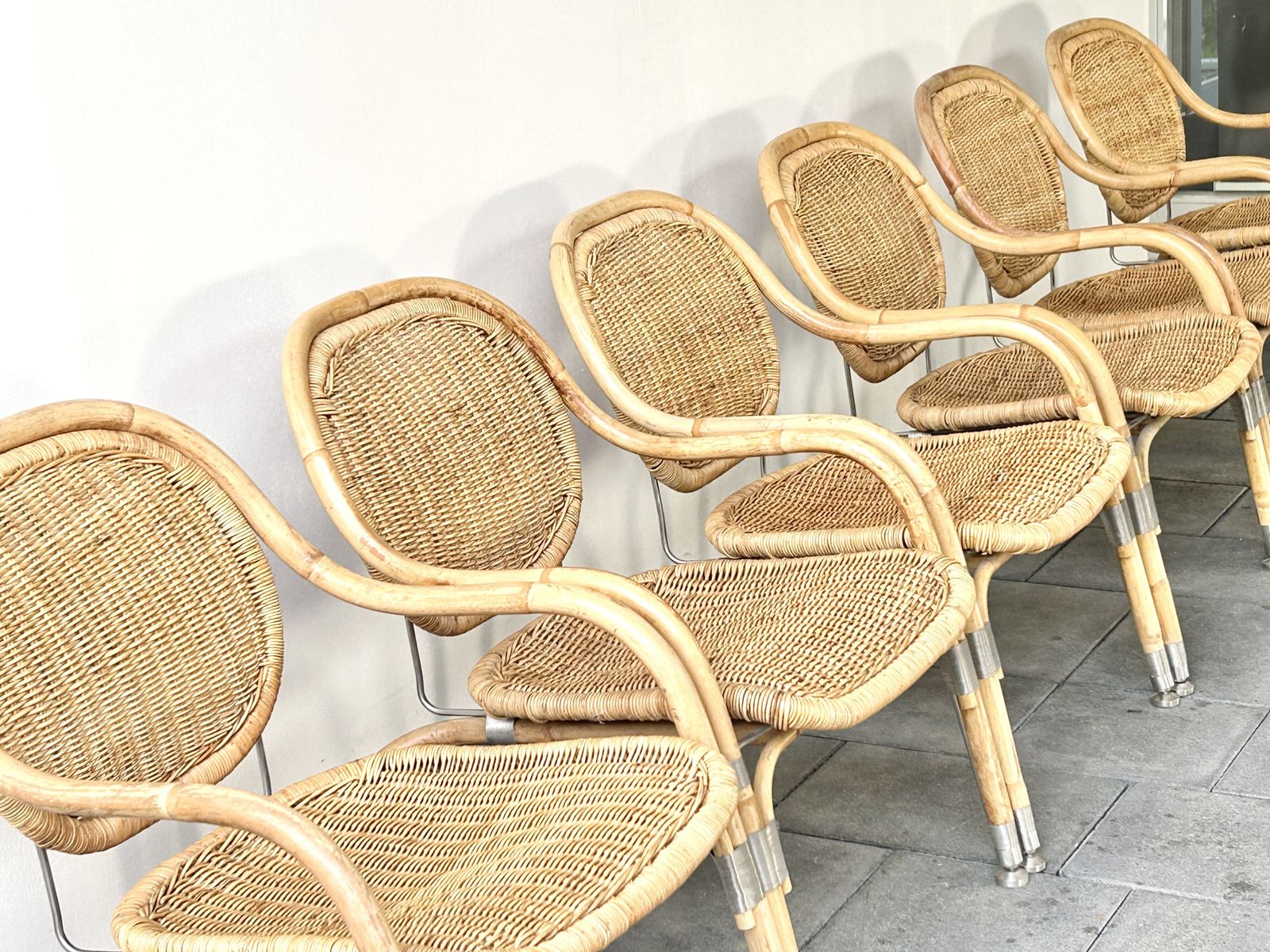 Wicker Chair Designed By Mats Theselius For Ikea, One (Of Six) photo for sale