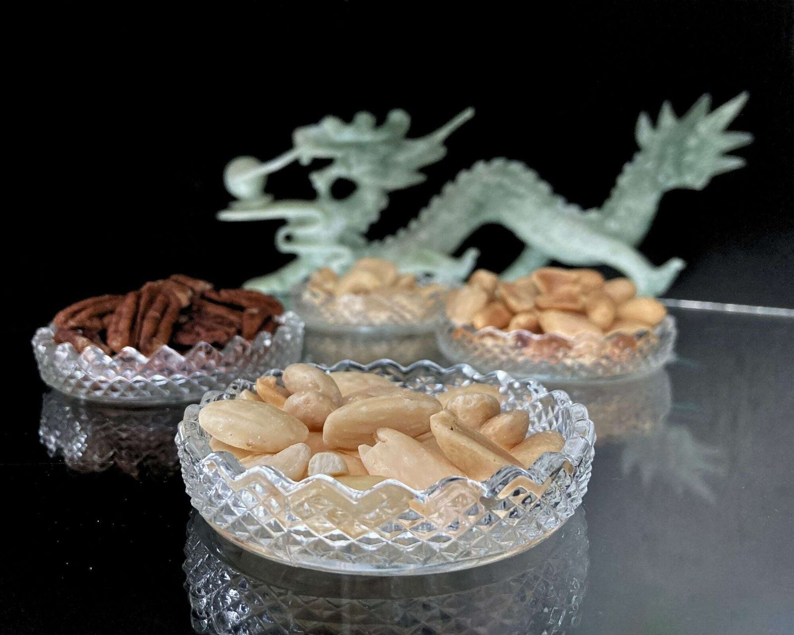 Glazen Onderzetters | 4 Stuks Franse Onderzetter | Snackhouders