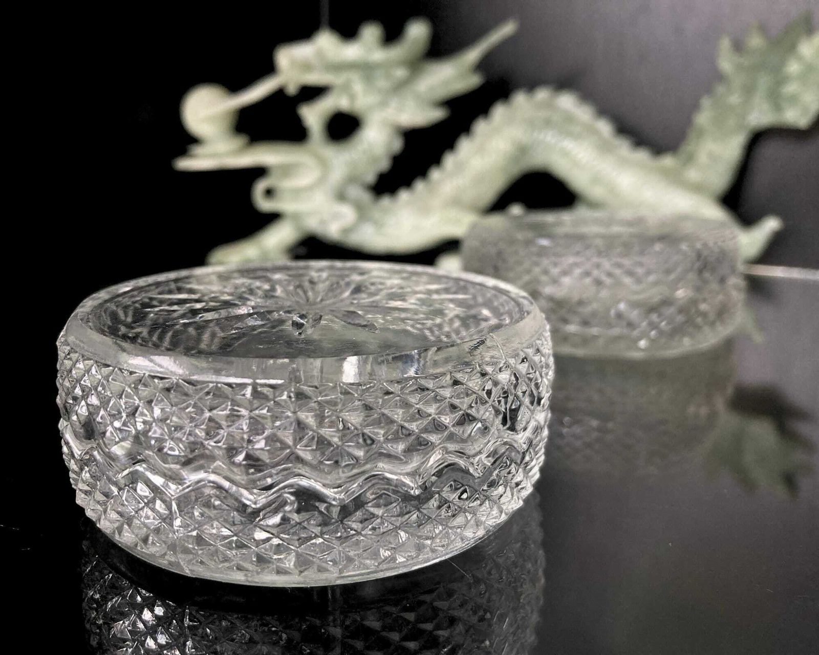 Glazen Onderzetters | 4 Stuks Franse Onderzetter | Snackhouders photo Woonaccessoires