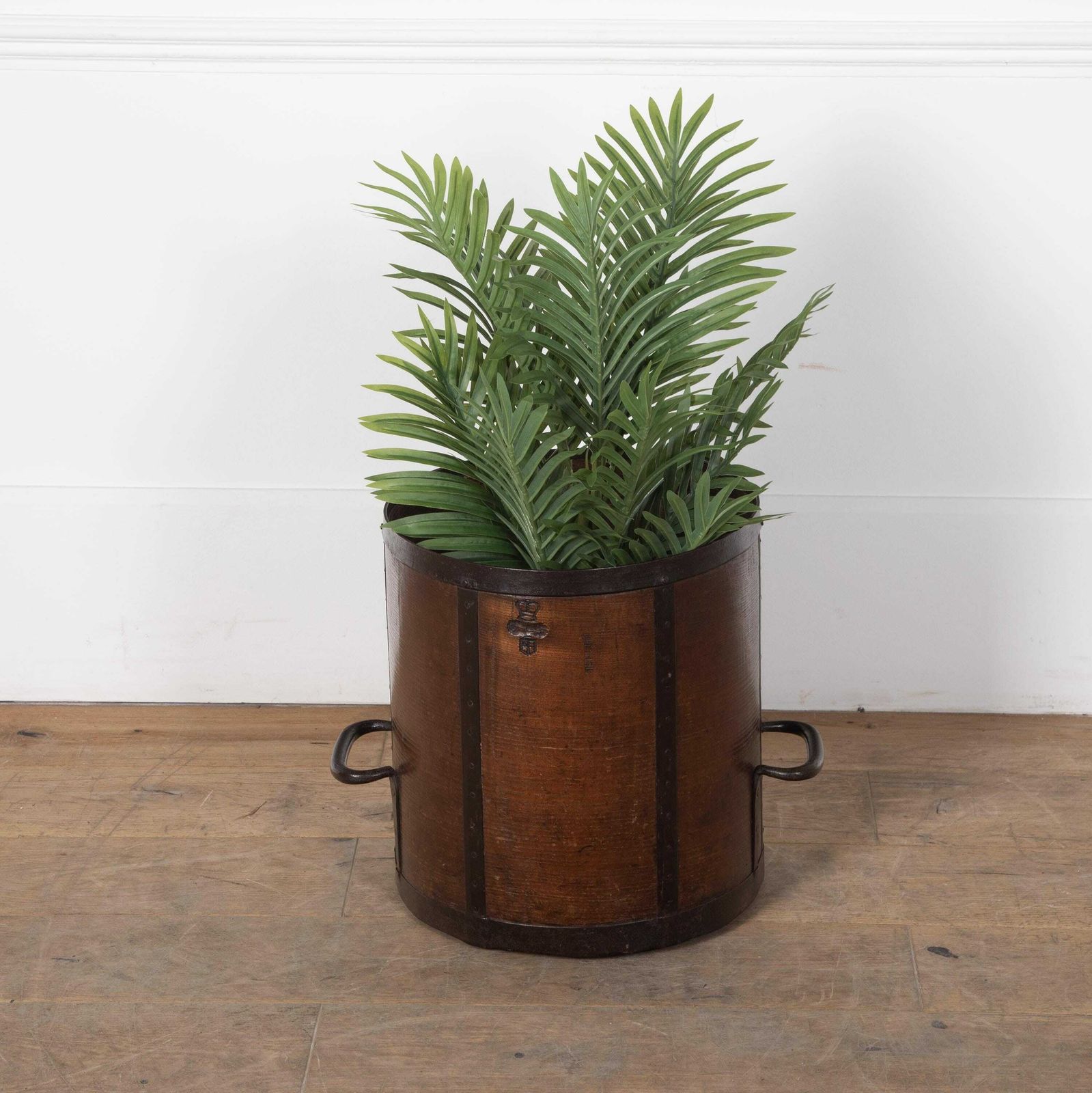 19th Century English Wooden Grain Bucket