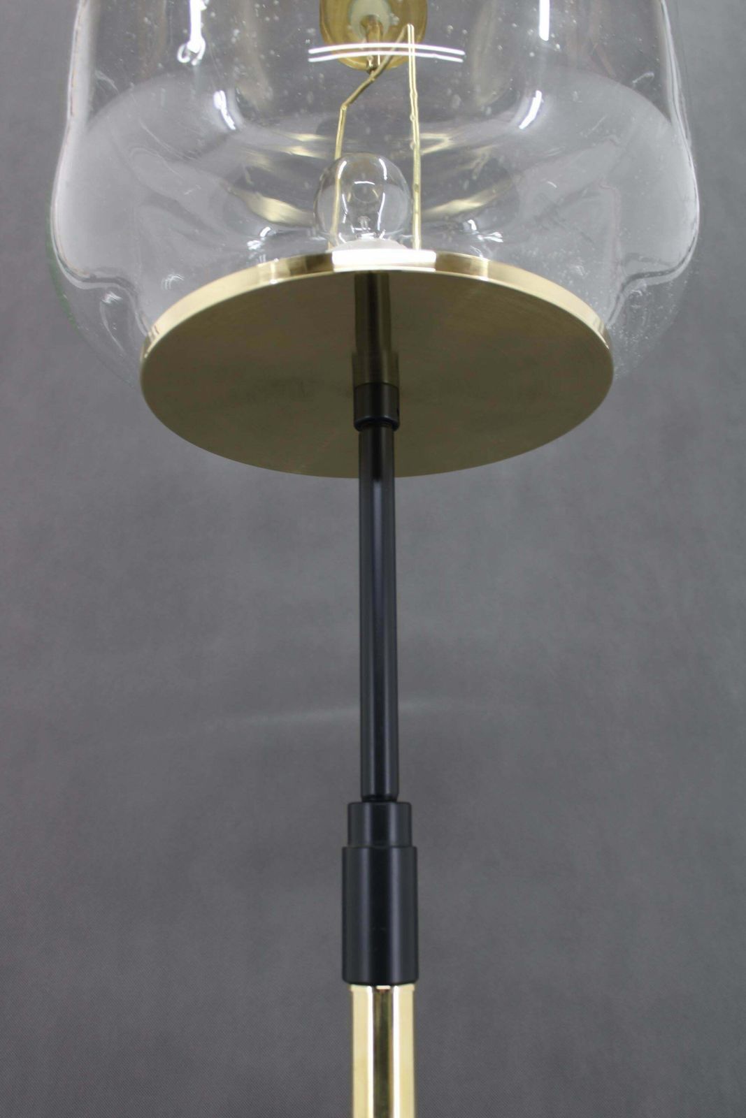 photo buy 1970s Pair Of Glass Brass Floor Lamps By Kamenicky Senov , Czechoslovakia