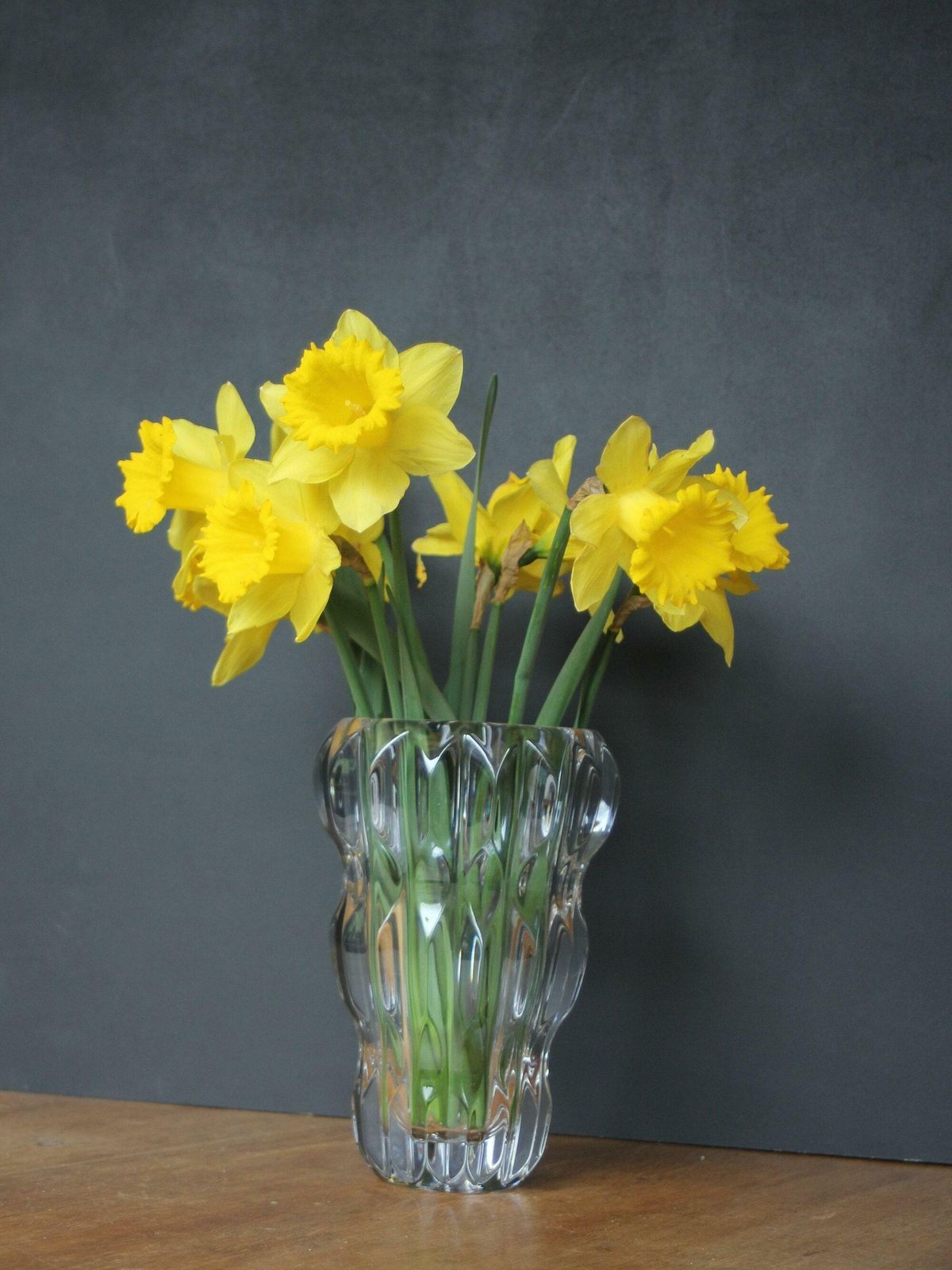 Czechoslovakian Crystal Art Glass Vase (Bohemia Poděbrady) photo furniture