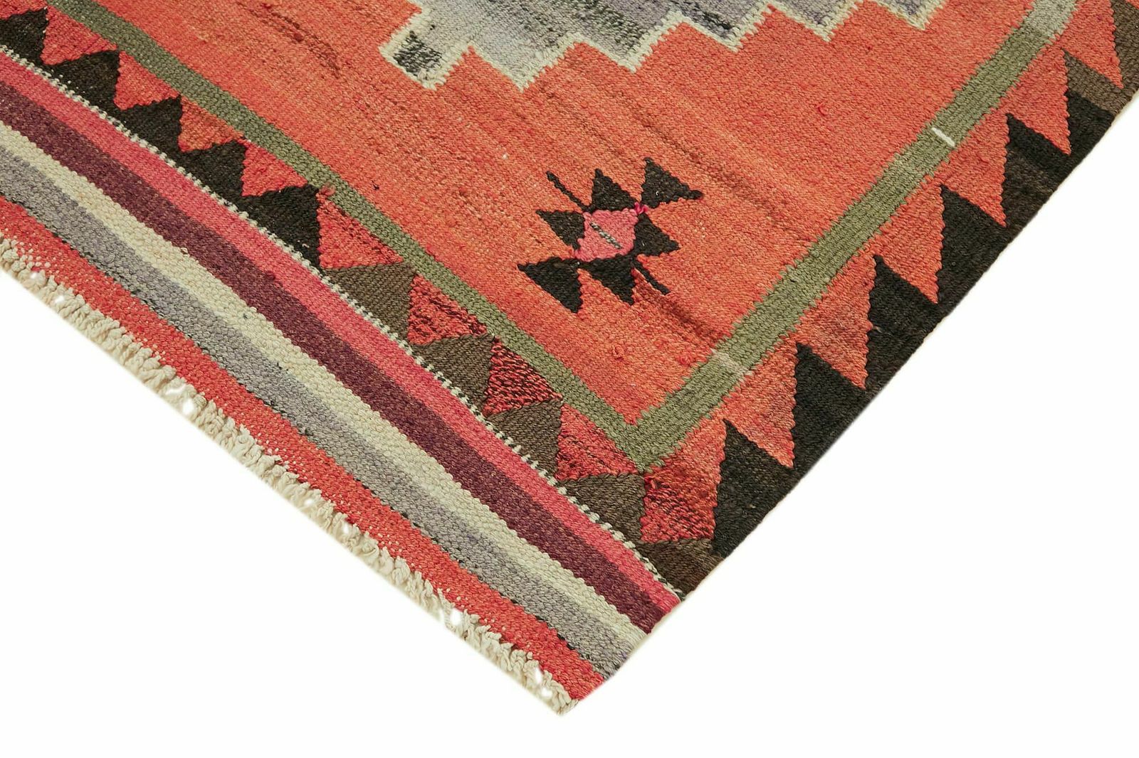 3x10 Multicolor Boho Runner Kilim Rugs   42846 photo Textiles