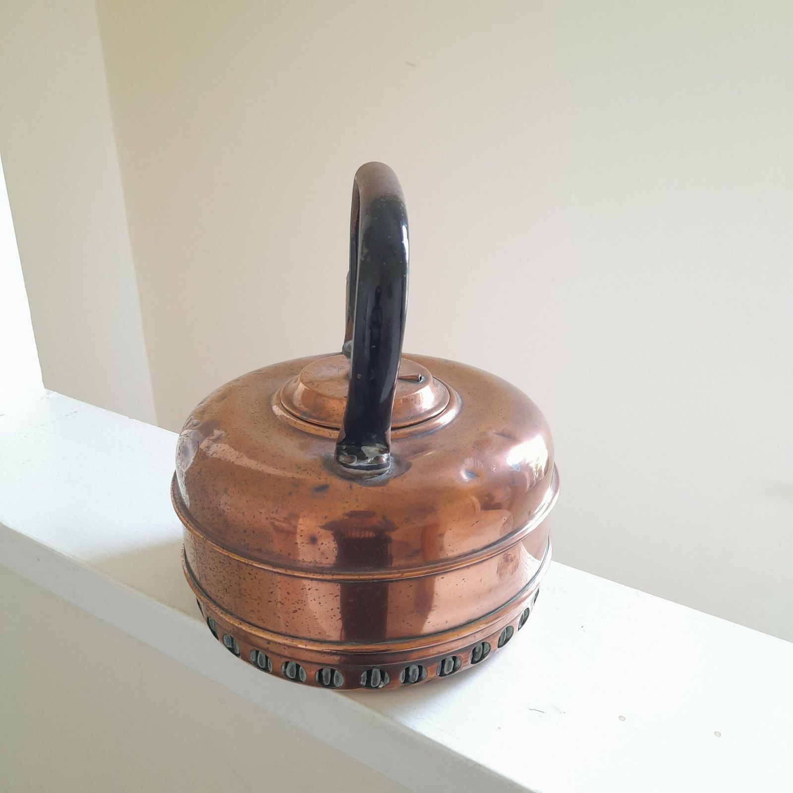 Antique Copper Masters Quick Boiling Kettle  Vintage Rustic Country Cottage Farmhouse Décor Traditional Kettle W/ Heating Element Pat 165299 photo Home Decor