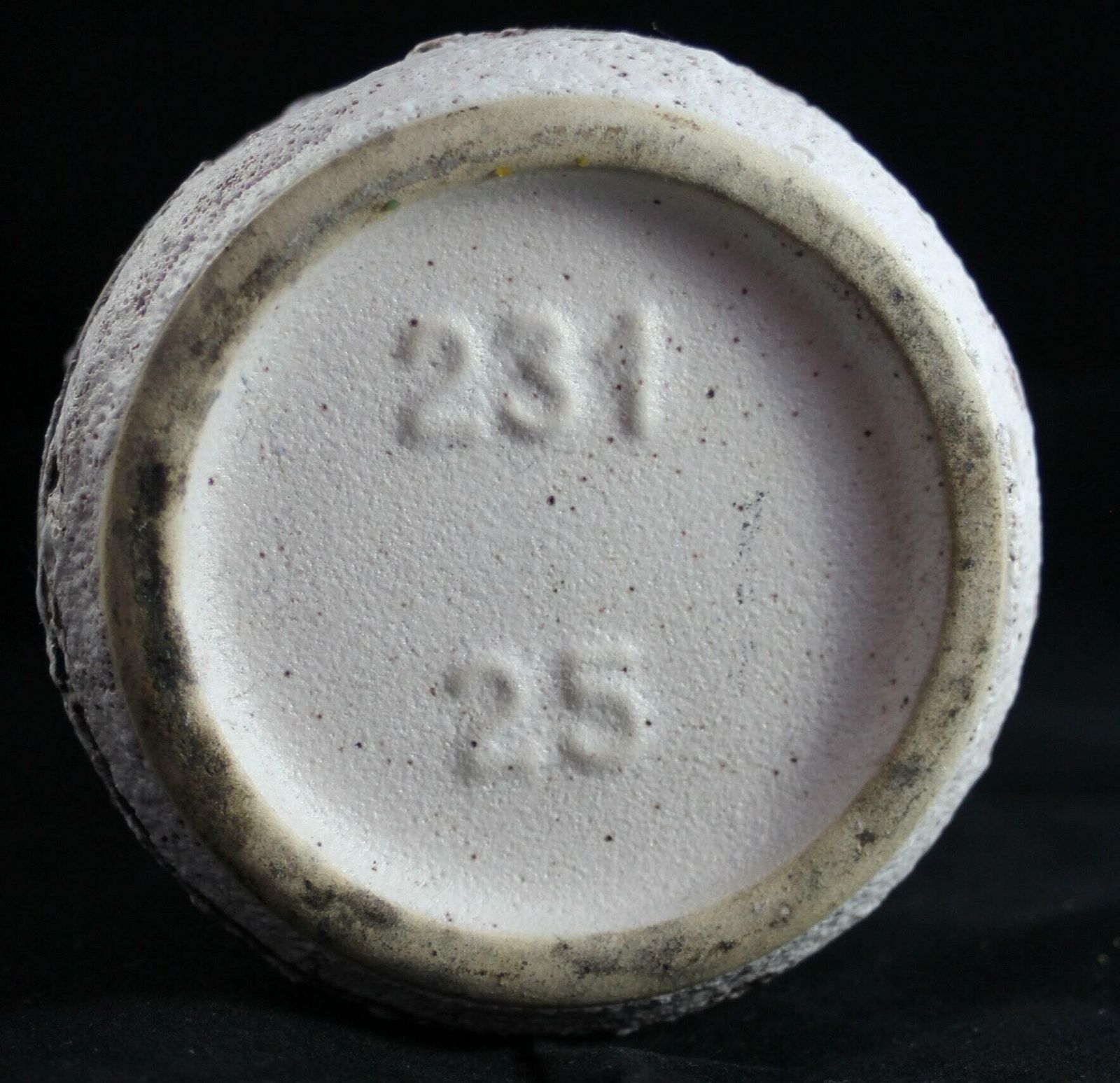 1960s Schlossburg West German Pottery Fat Lava Vase 25cm photo for sale