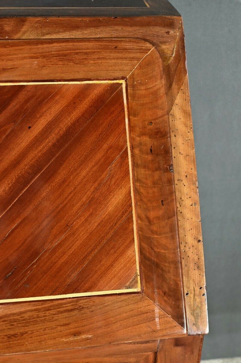 photo furniture Desk In Plum And Walnut, Louis XV Period   18th Century