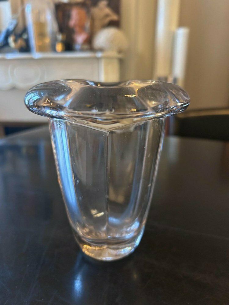 Glass Vase Attributed To Jean Daum, 1950s photo for sale
