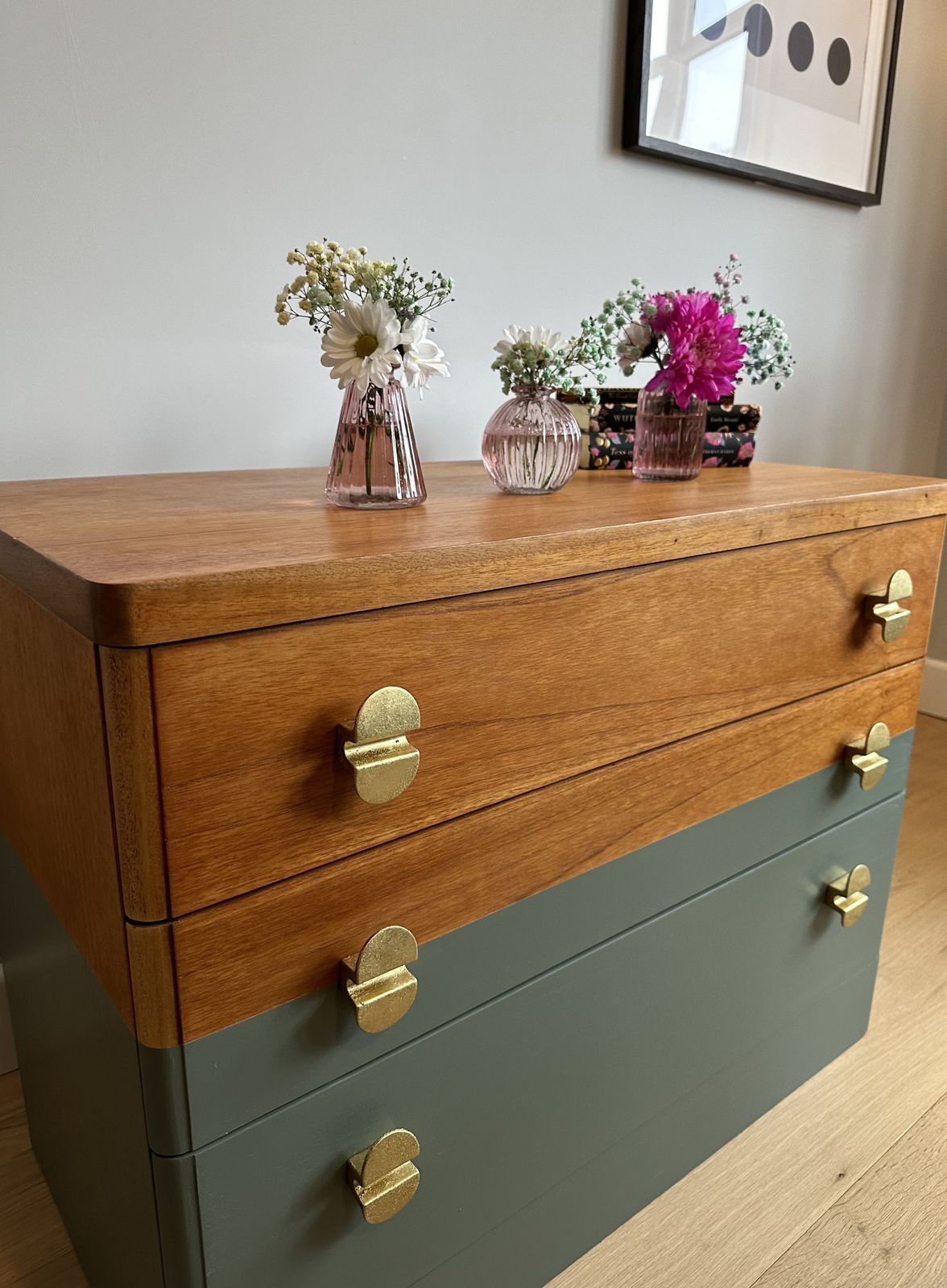 Furniture Stag Cantata 3 Drawer Dresser / Chest Of Drawers Professionally Refinished photo