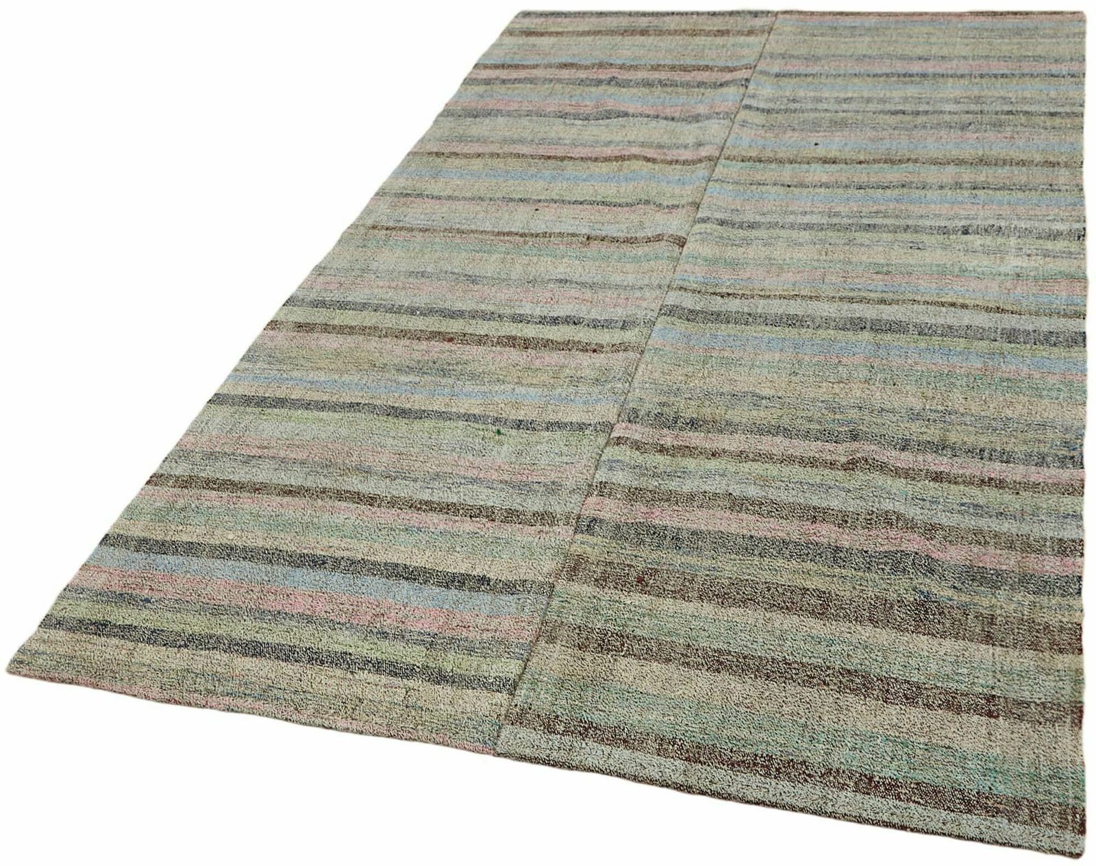 5x9 Multicolor Anatolian Kilim Rug   43479 photo for sale