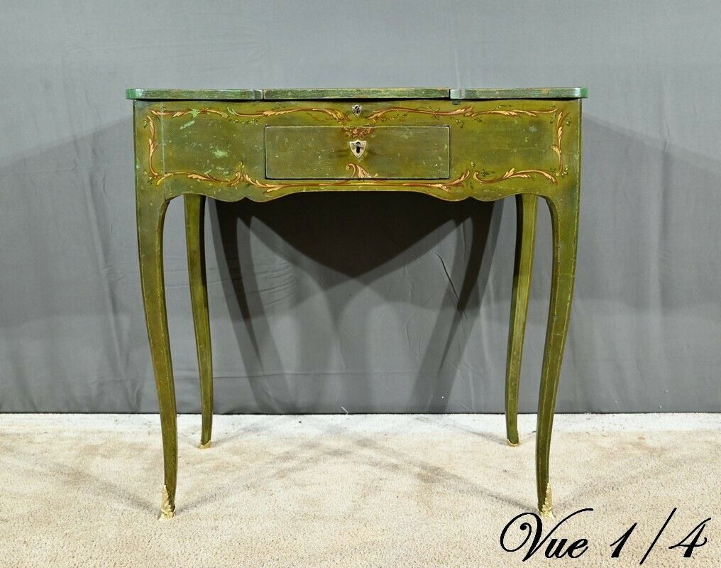photo vinterior Small Painted Oak Dressing Table, Louis XV Style, Late 18th Century