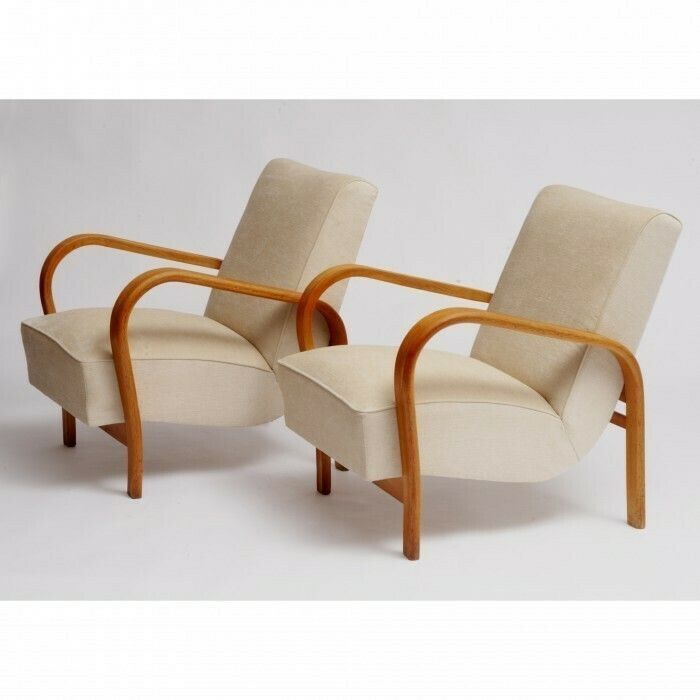 Pair Of Chairs Halabala Hf11, 1960s photo furniture