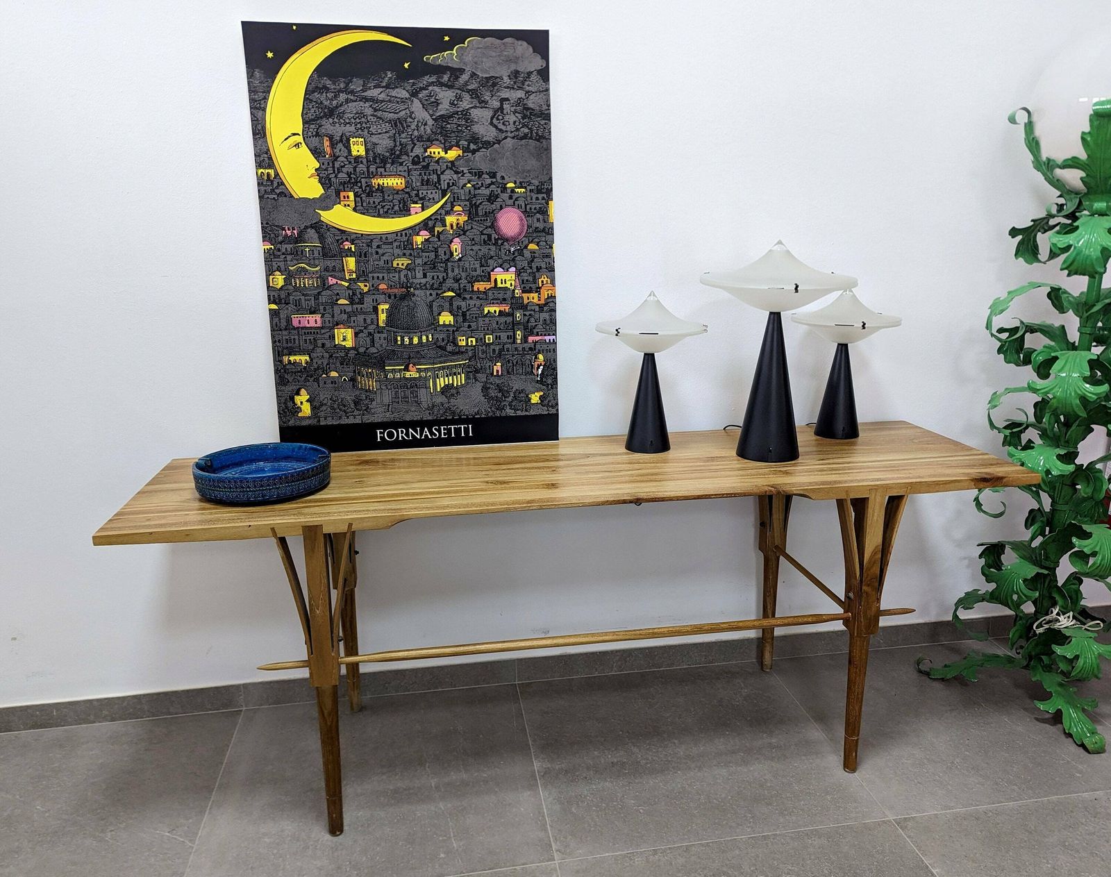Vintage Poster ”Night Over Jerusalem” By Piero Fornasetti photo Art