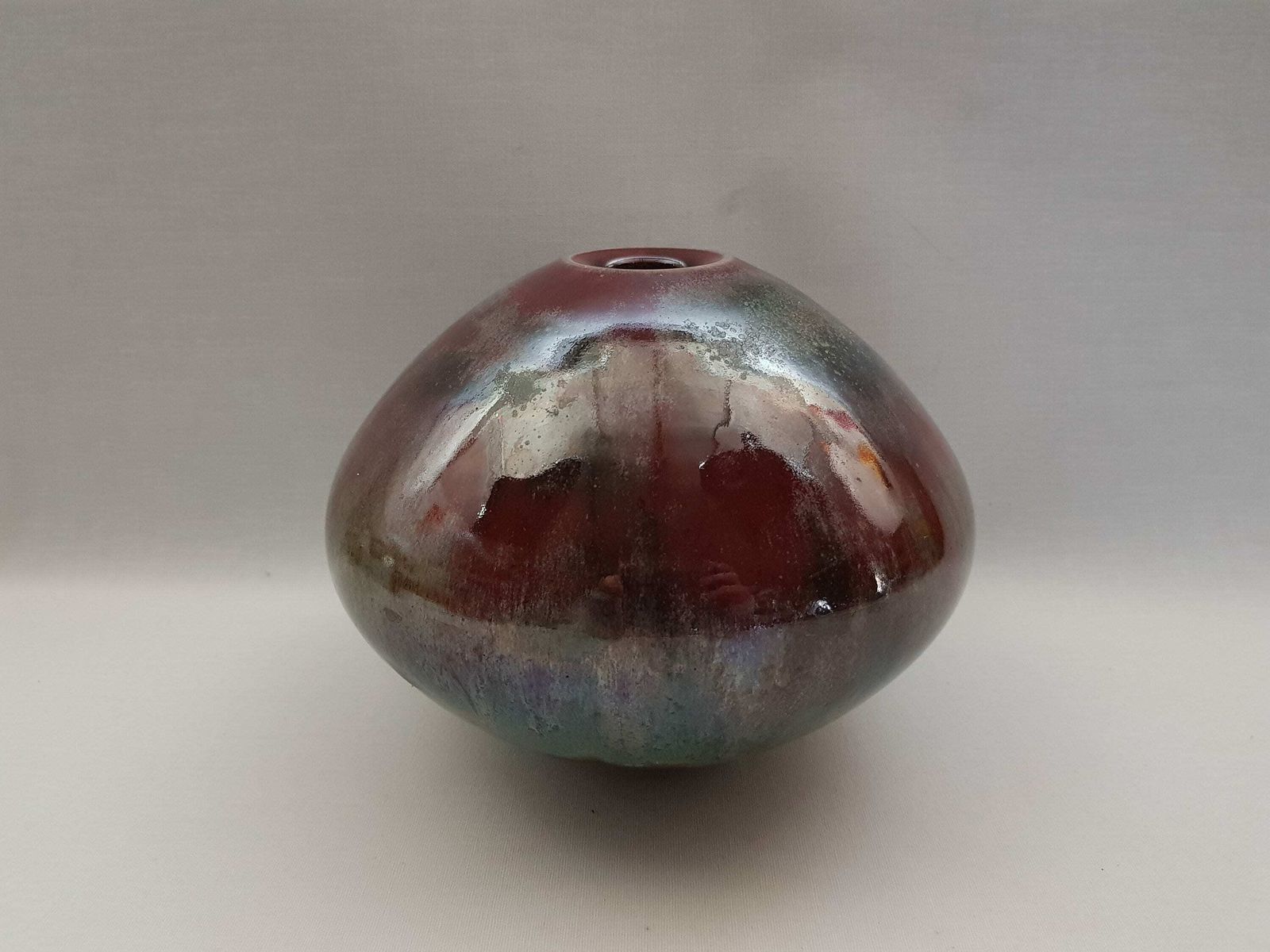 Vintage Wendelin Stahl Purple, Grey And Green Vase Studio Pottery From West Germany 1960s photo furniture