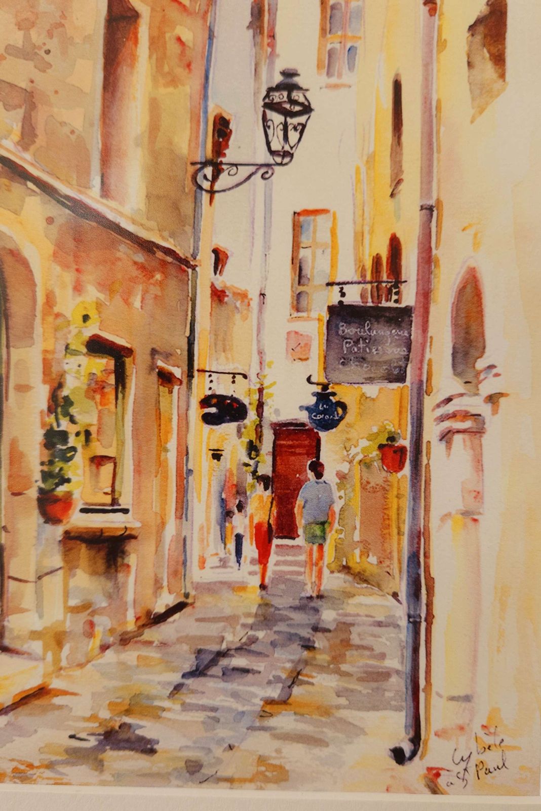 photo for sale Pretty Trio Of Original Watercolours Signed By Provençale Artist Cybèle