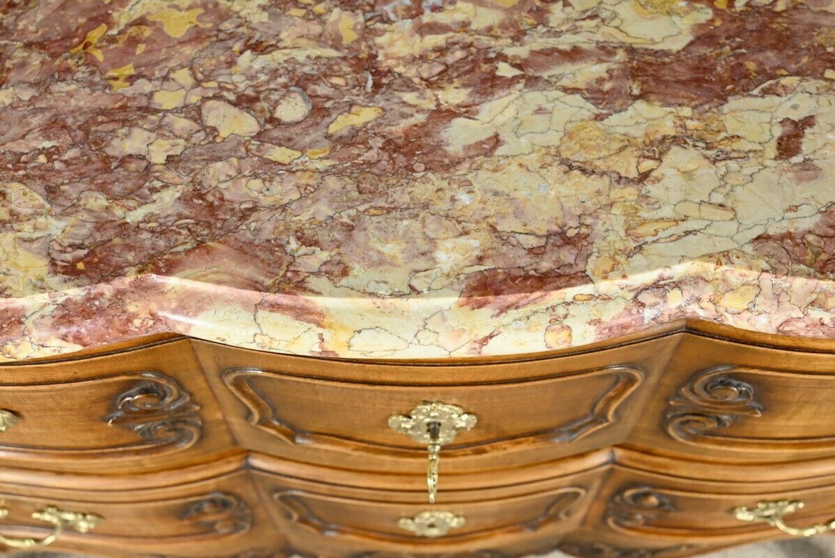 Walnut Sauté Crossbow Commode, Louis XV Style, Early 20th Century photo buy