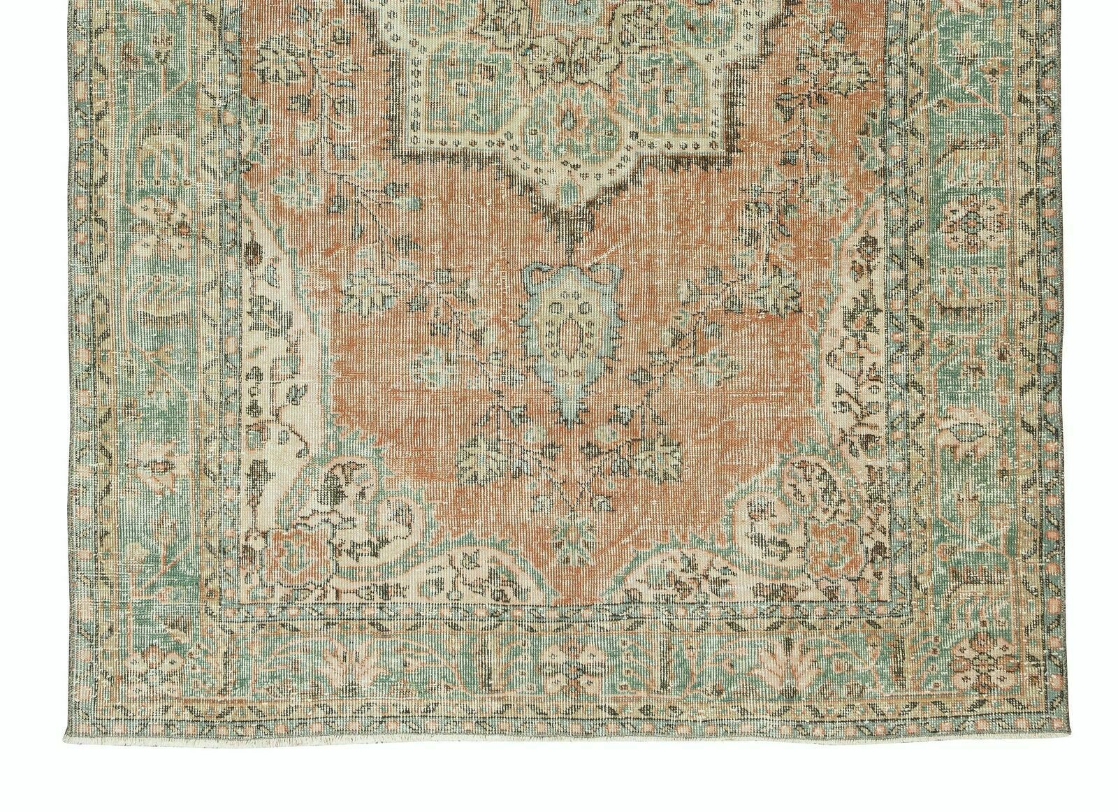 5.8x8.2 Ft Handmade Vintage Turkish Wool Area Rug For Home And Office Decor photo 653.0