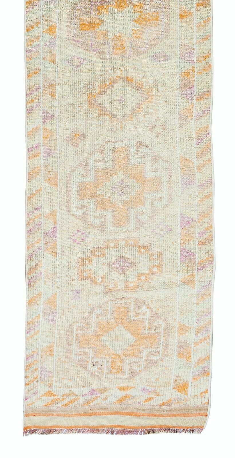 Midcentury Handmade Anatolian Wool Runner Rug, Narrow Hallway Carpet photo 678.0