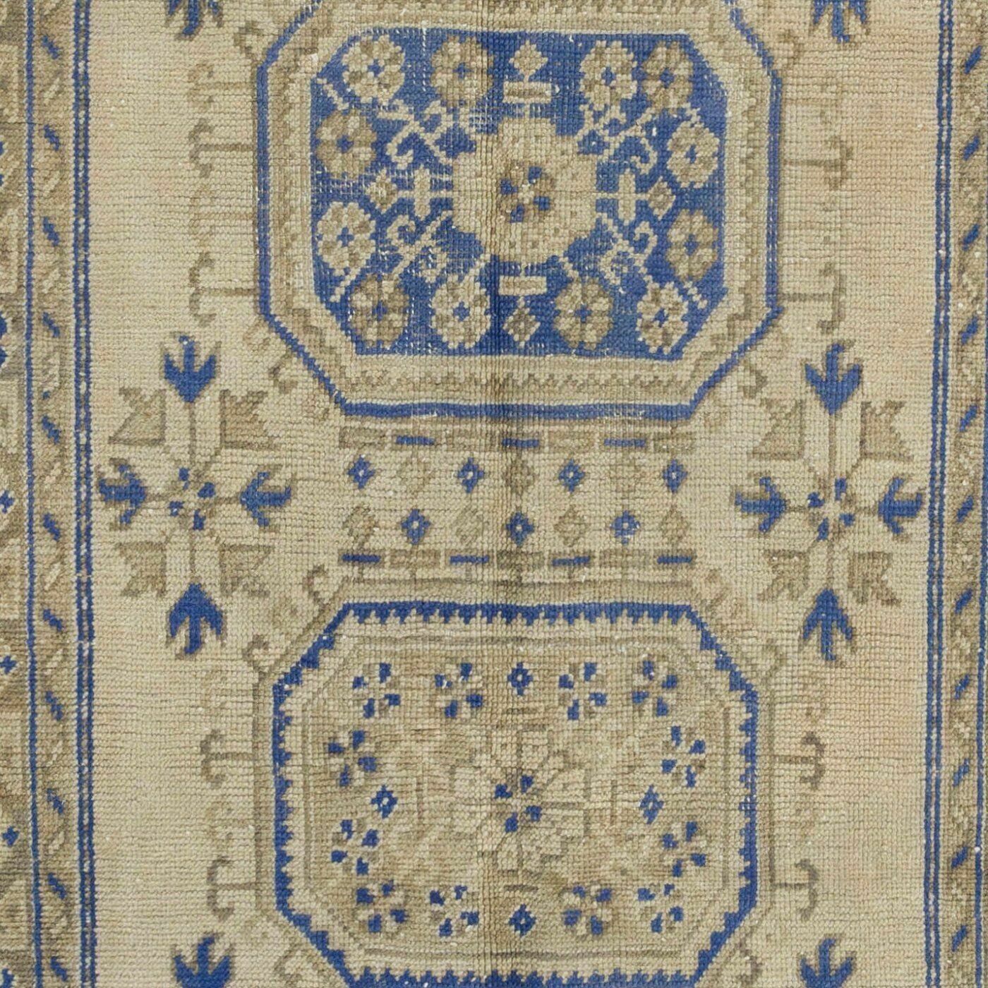 4.8x12 Ft Vintage Anatolian Oushak Runner Rug. Wool Hand Knotted Rug For Hallway photo Textiles