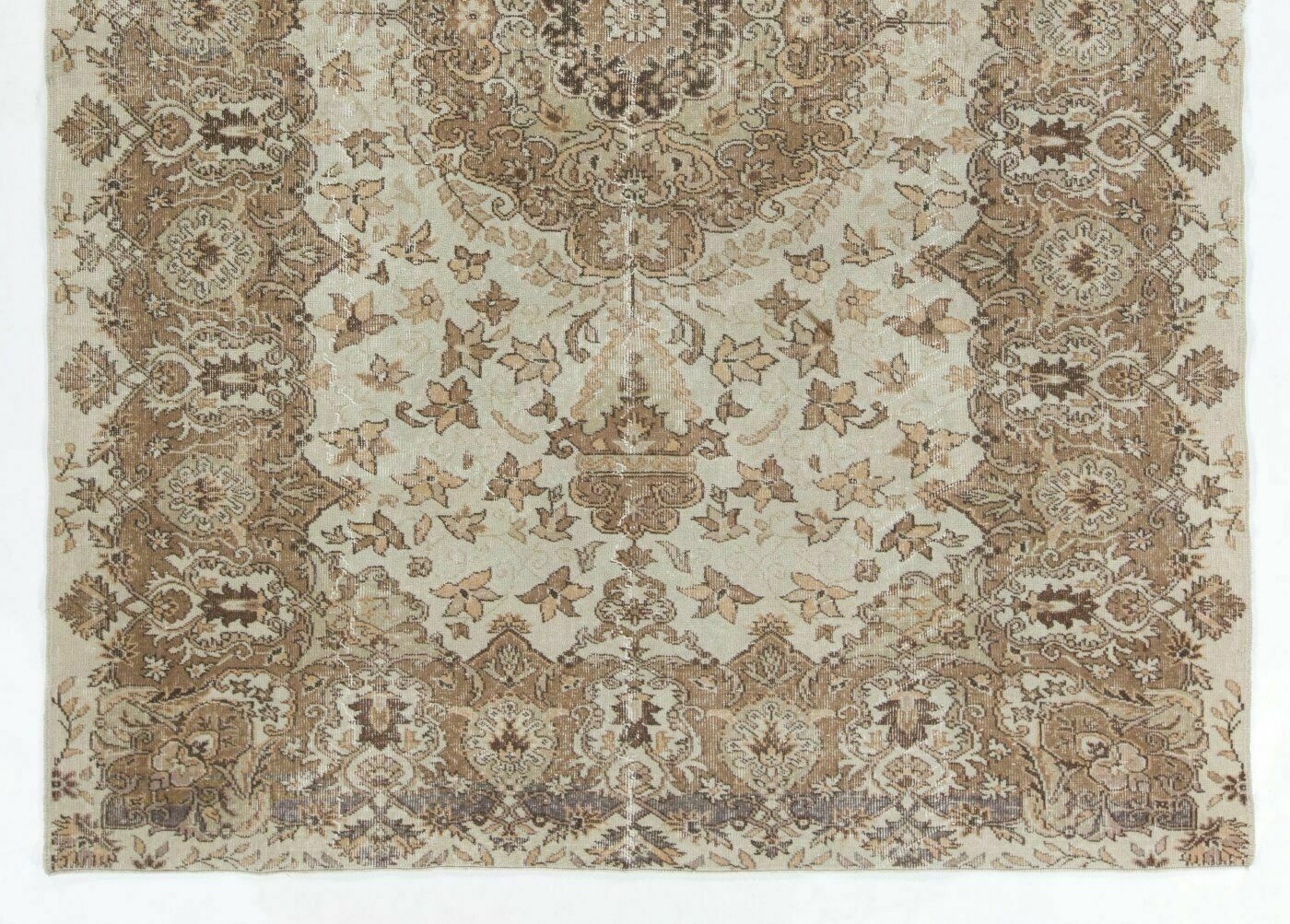7.3x10.5 Ft One Of A Kind Shabby Chic Vintage Handmade Turkish Rug photo for sale