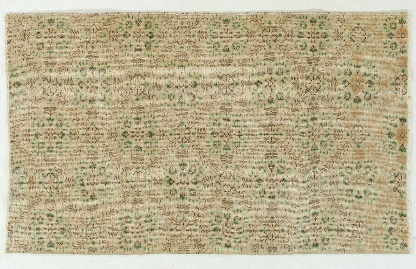 Authentic Hand Knotted Vintage Oushak Rug photo 291.0