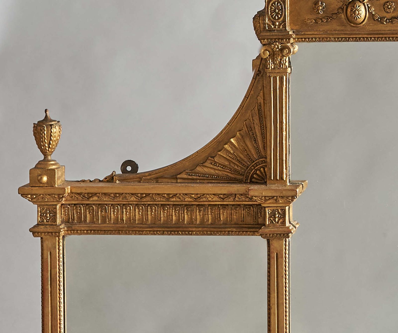 A Large 19th Century English Victorian Gilt Overmantle Mirror photo 3125.0