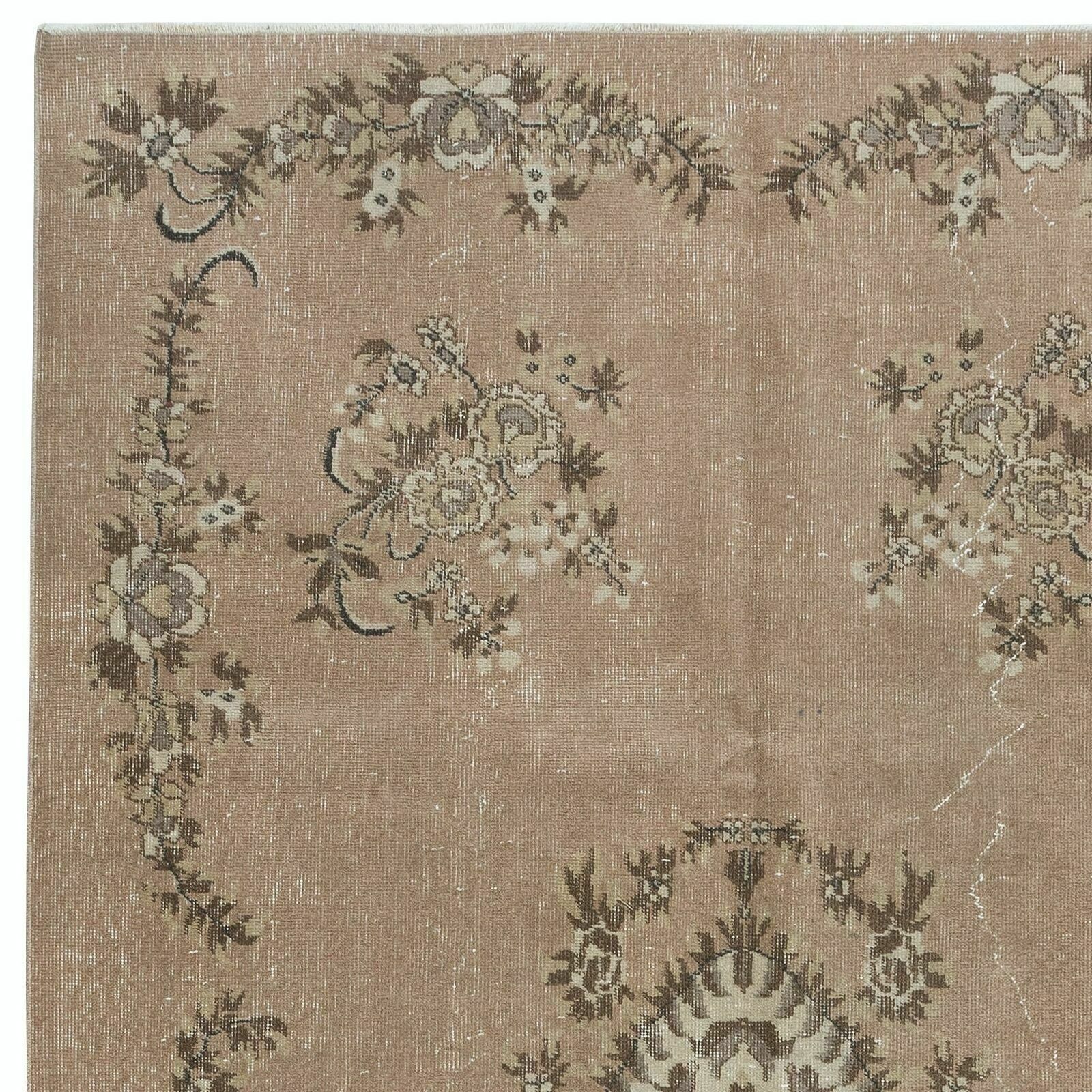 5.5x9 Ft Aubusson French Rug, Handmade Turkish Carpet For Country Homes & Rustic photo Textiles