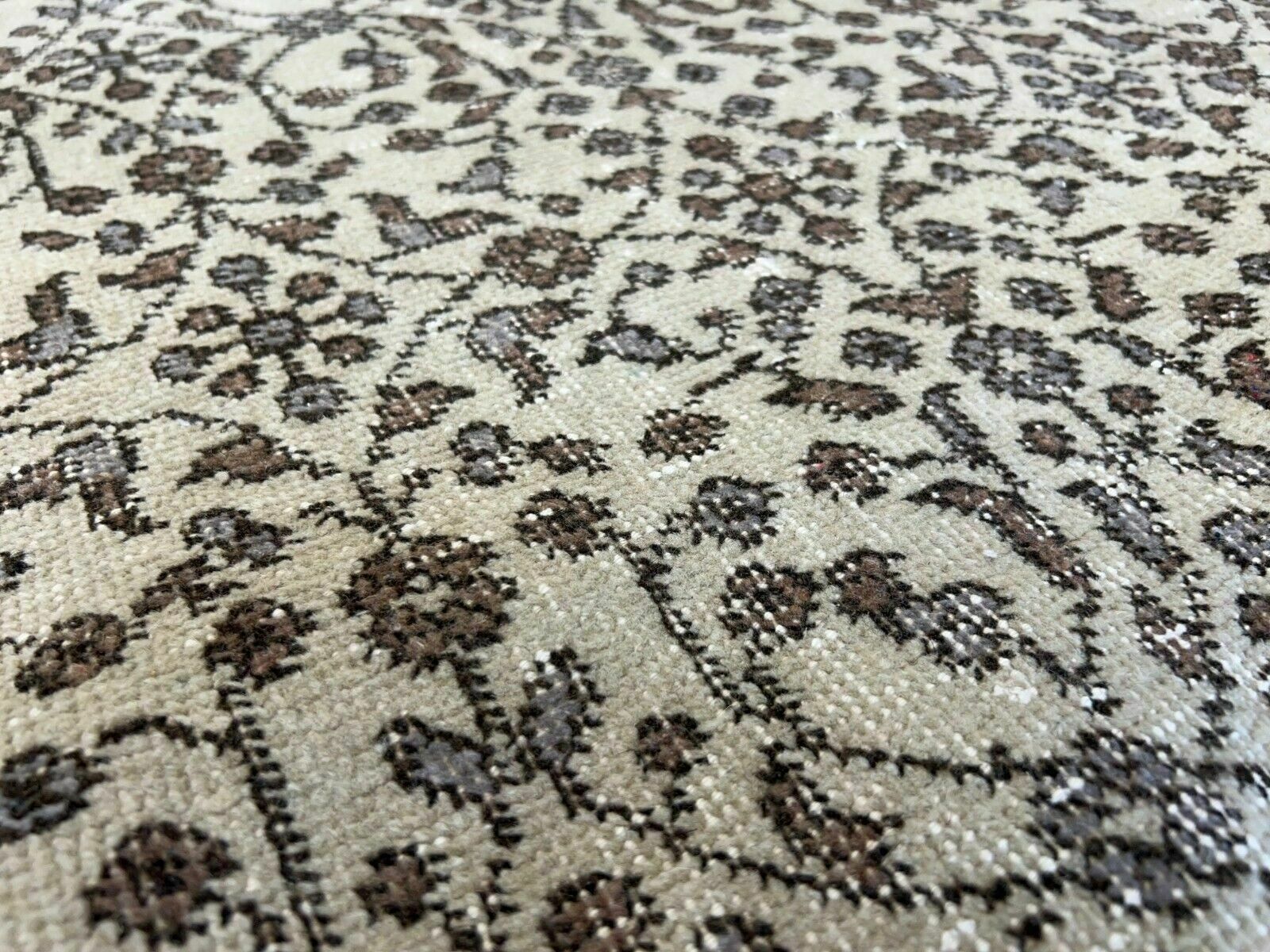 6x10.5 Ft Handmade Vintage Turkish Oushak Rug With Floral Design photo buy
