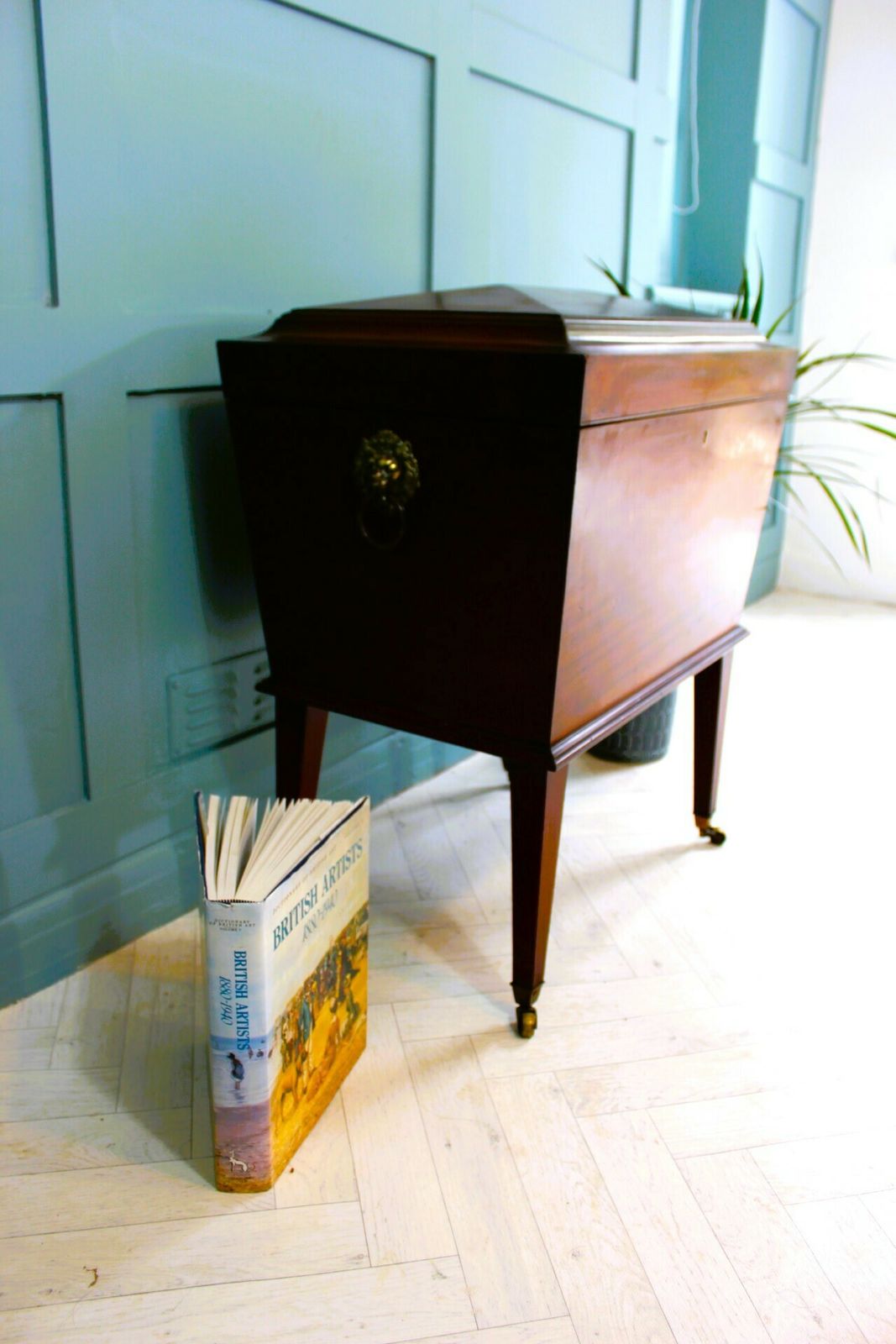photo buy Large George IV Mahogany Cellarette Wine Cooler