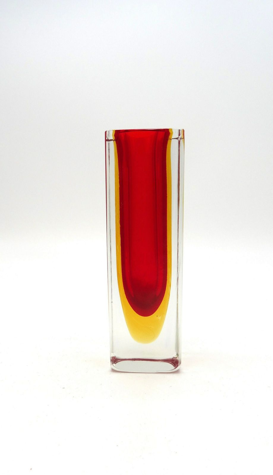 Beautiful Mid Century Murano Sommerso Glass Vase Poli Seguso Italy 1960 photo Home Decor