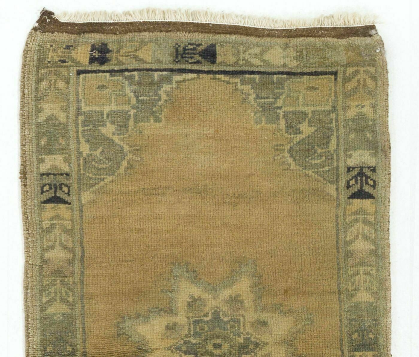 1.7x3 Ft Small Vintage Carpet. Handmade Turkish Village Accent Rug photo furniture