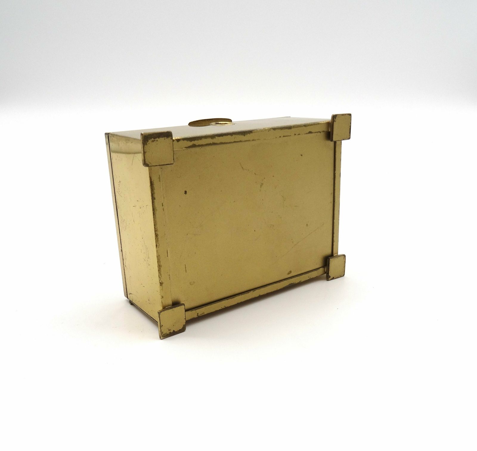 Rare Bauhaus Suprematism Enamel Jewelry Box Art Deco Germany 1930 photo vinterior