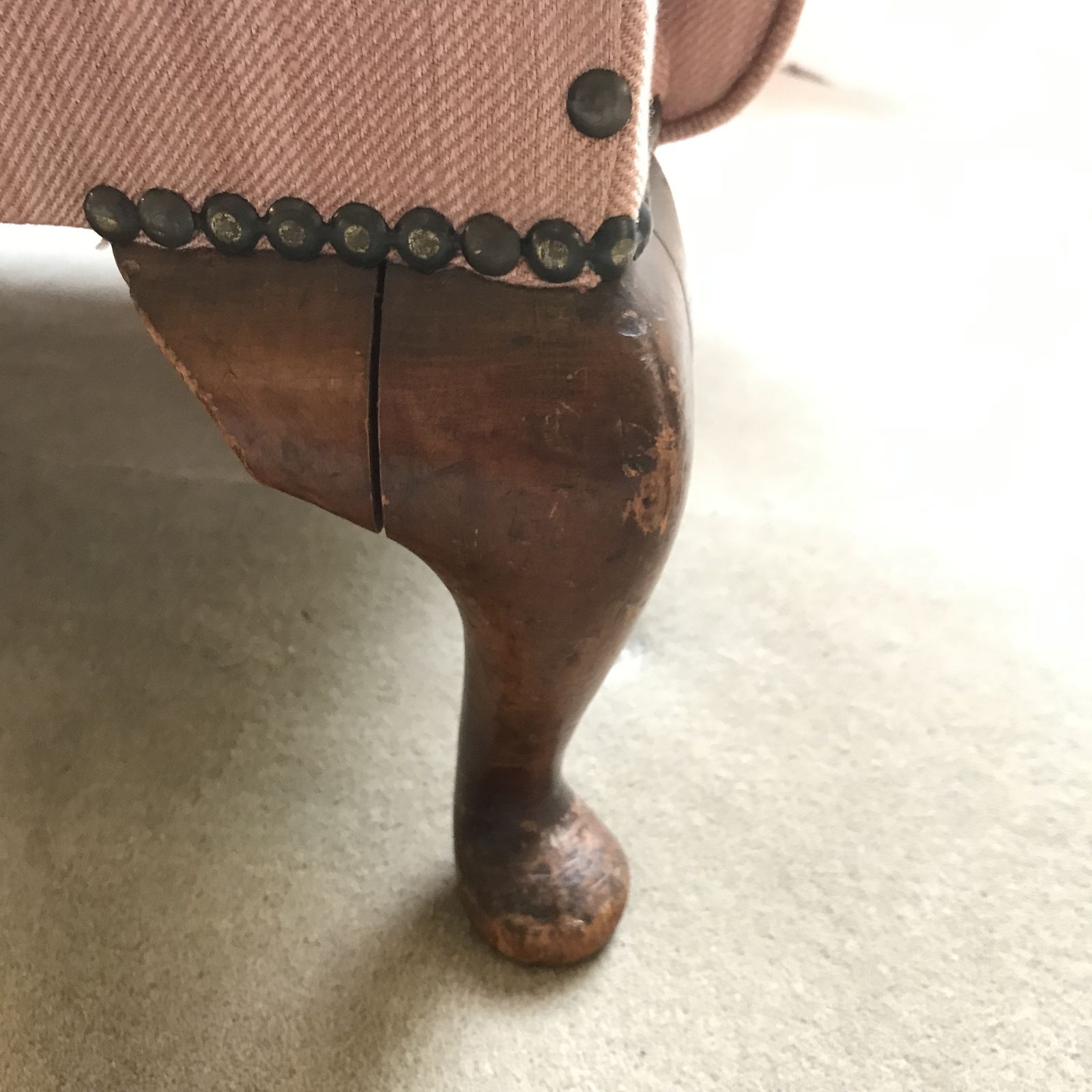 English 1930's Wingback Armchairs   Set Of Two ( A Pair ) photo for sale