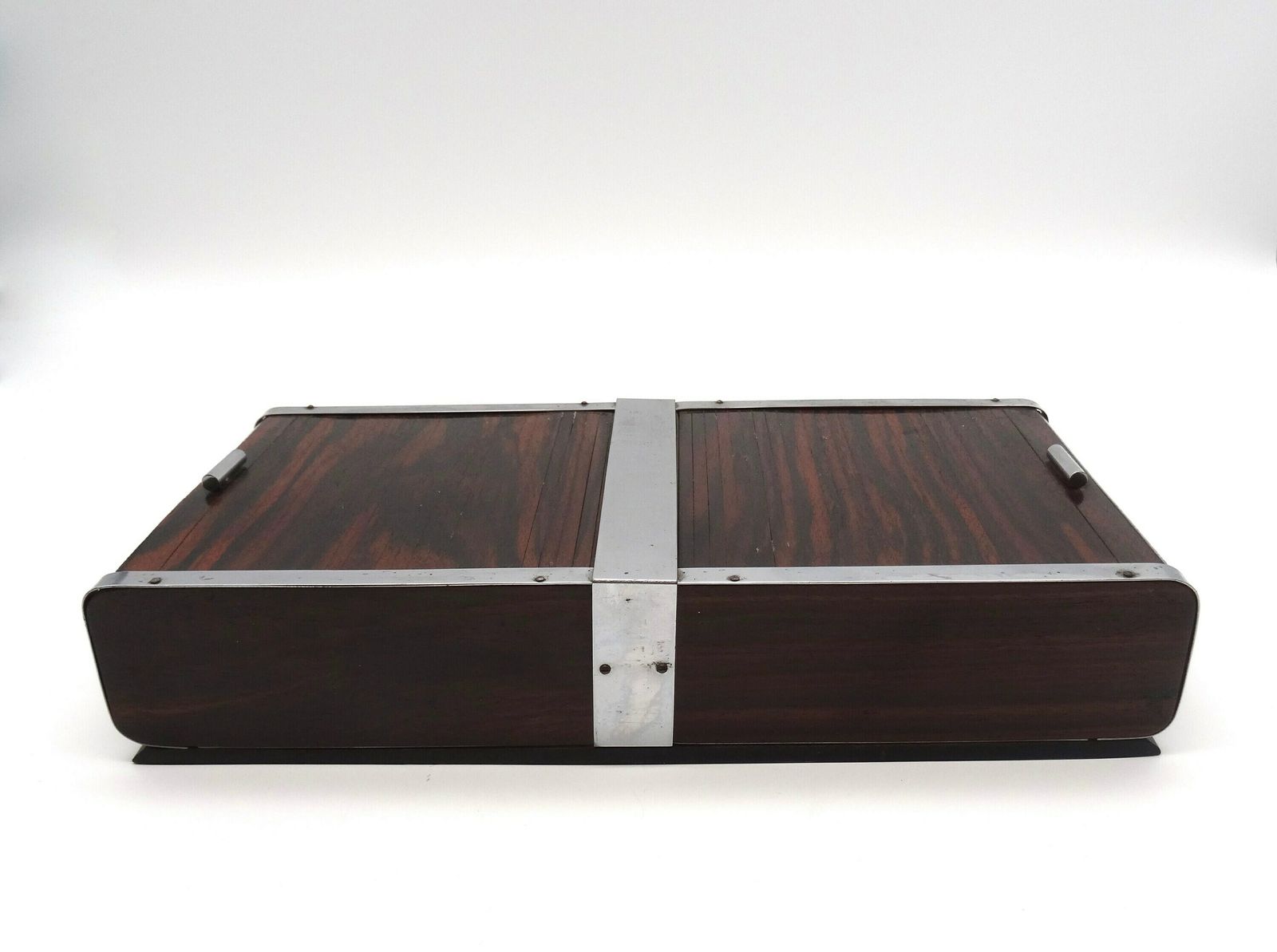 Rare Art Deco Double Roll Top Jewelry Box 1930 photo 616.0